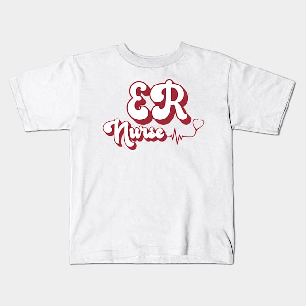 ER Nurse Kids T-Shirt by Tetsue